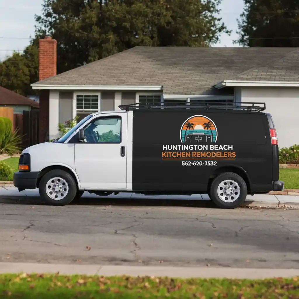 Huntington Beach Kitchen Remodelers branded service vehicle